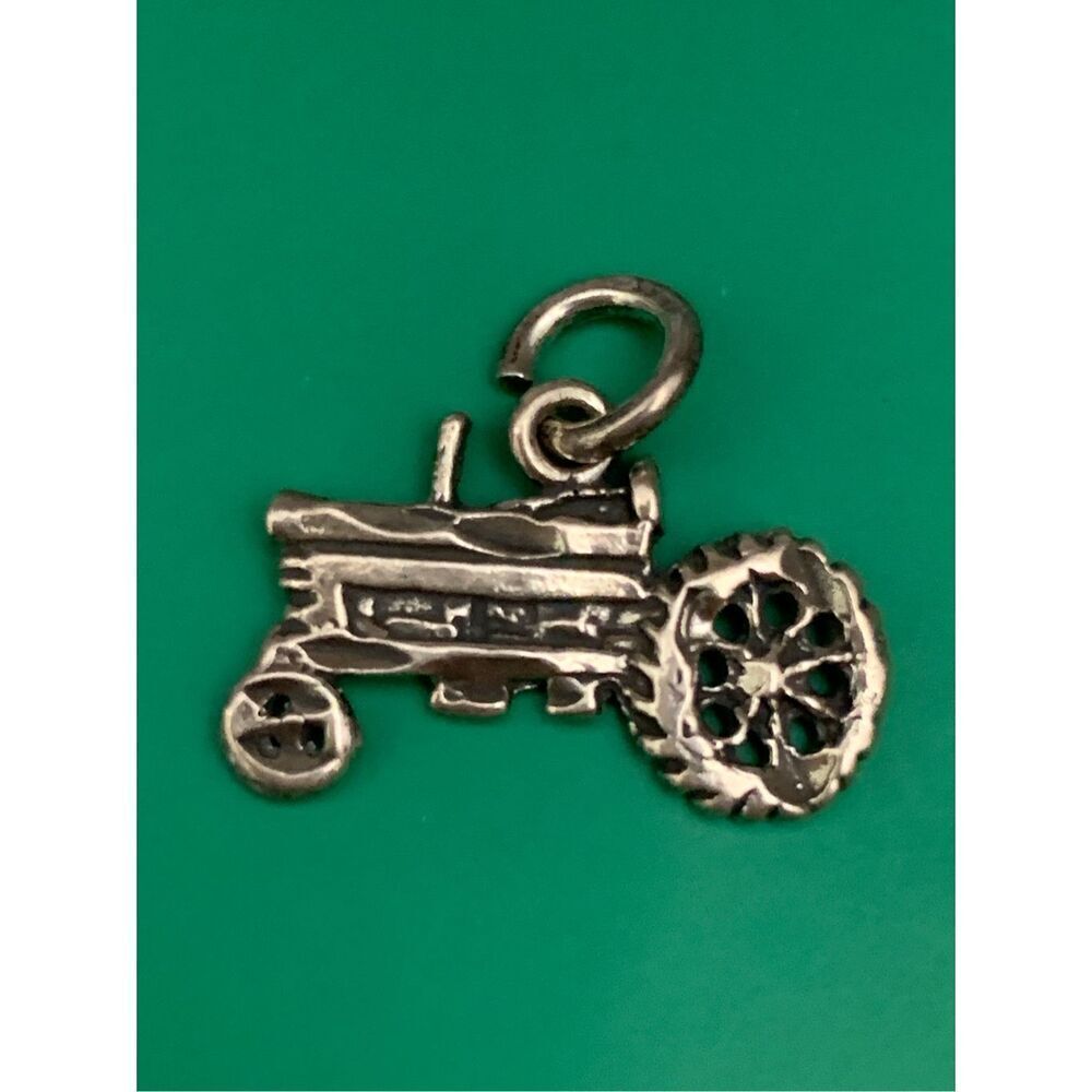 Tractor Sterling Silver Jewelry Charm #farm